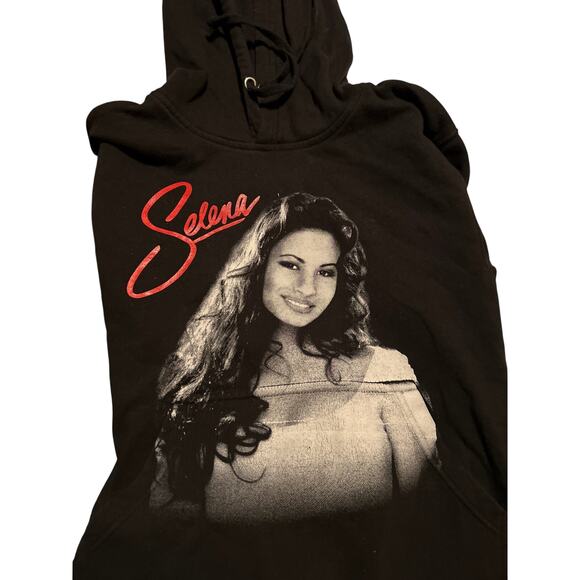 GUC Unisex Adult Size Small Selena Hoodie Black Sweatshirt - Picture 3 of 6